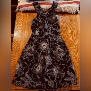 RW&CO Black Flower Dress